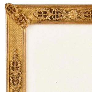 10168a Antique French Empire Ormolu Miniature Picture Frame 3 Master.jpg