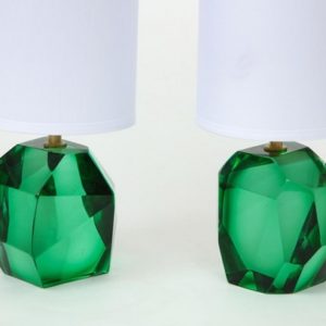 Alberto Dona Pair Of Solid Emerald Green Jewel Murano Glass Lamps Italy Signed 362762 1553311 Master.jpg