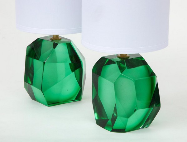 Alberto Dona Pair Of Solid Emerald Green Jewel Murano Glass Lamps Italy Signed 362762 1553314 Master.jpg