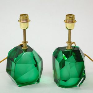 Alberto Dona Pair Of Solid Emerald Green Jewel Murano Glass Lamps Italy Signed 362762 1553320 Master.jpg