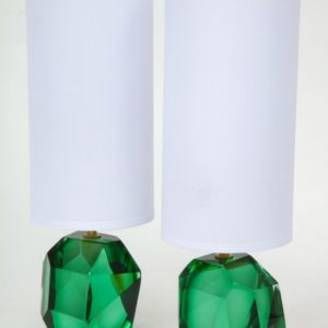 Alberto Dona Pair Of Solid Emerald Green Jewel Murano Glass Lamps Italy Signed 362762 1553324 Master.jpg