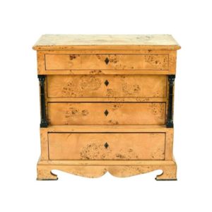 Antique Biedermeier Burlwood Chest Of Drawers 2 Master.jpg