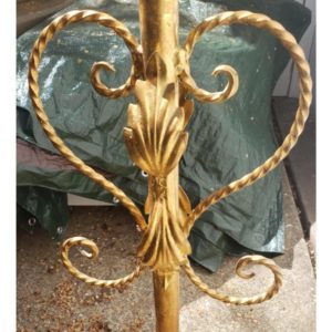 Early 20th Century Italian Metal Gold Gilt Cadelabra Floor Lamp 8 Master.jpg