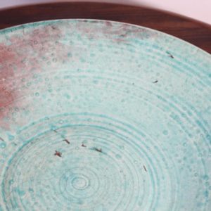 Glazed Teal Color Large Bowl Handcrafted Studio 11 Master.jpg