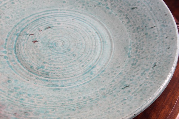 Glazed Teal Color Large Bowl Handcrafted Studio 14 Master.jpg