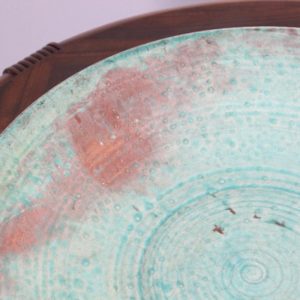 Glazed Teal Color Large Bowl Handcrafted Studio 7 Master.jpg