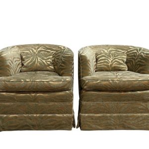 Pair Swivel Barrel Back Chairs Milo Baughman Style 1 Master.jpg