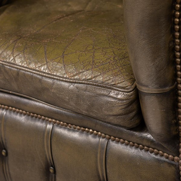 Pushkin Antiques Stylish 20thc Pair Of Chesterfield Leather Armchairs C 1970 30 Master.jpg