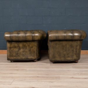 Pushkin Antiques Stylish 20thc Pair Of Chesterfield Leather Armchairs C 1970 5 Master.jpg