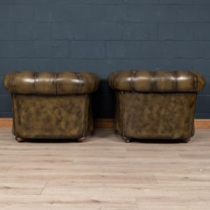 Pushkin Antiques Stylish 20thc Pair Of Chesterfield Leather Armchairs C 1970 6 Master.jpg