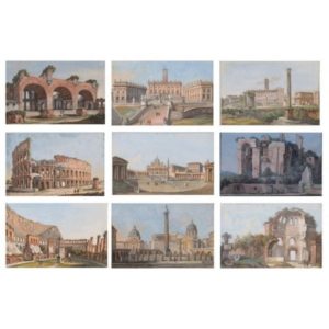 Views Of Rome Painting In Tempera On Paper 1 Org.jpg