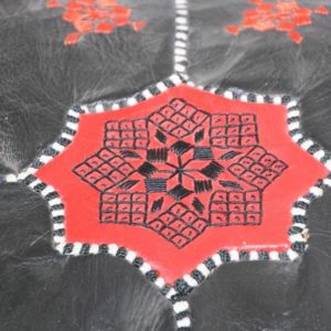 Vintage Leather Moroccan Rectangular Pouf 3 Master.jpg