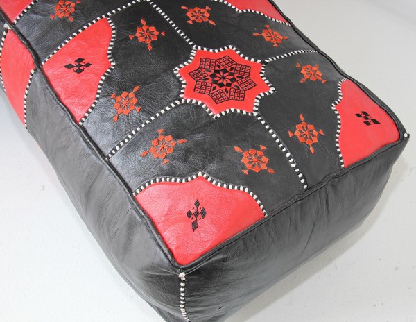 Vintage Leather Moroccan Rectangular Pouf 9 Master.jpg