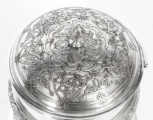X0051 Antique Silver Plate Drum Biscuit Box Elkington And Co 19th Century 2 Master.jpg