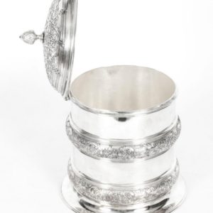 X0051 Antique Silver Plate Drum Biscuit Box Elkington And Co 19th Century 4 Master.jpg