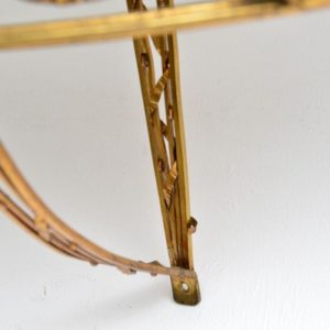 Antique Victorian French Gilt Bronze Marble Wall Mounting Console Side Table 10 Master.jpg