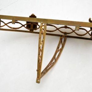 Antique Victorian French Gilt Bronze Marble Wall Mounting Console Side Table 11 Master.jpg