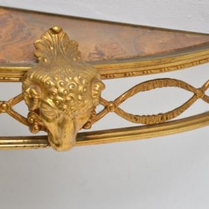 Antique Victorian French Gilt Bronze Marble Wall Mounting Console Side Table 4 Master.jpg