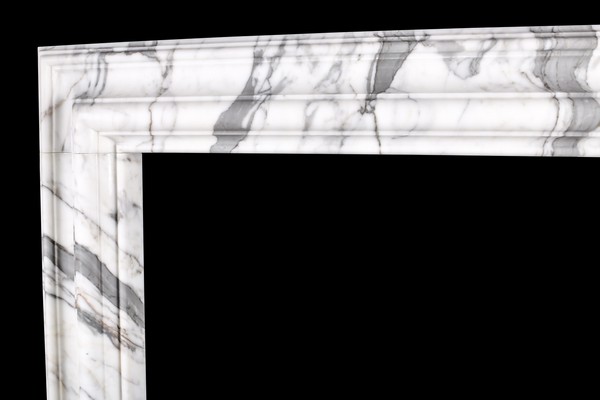 Baroque Bolection Fireplace Mantle Italian White Statuary Marble 5 2 Master.jpg