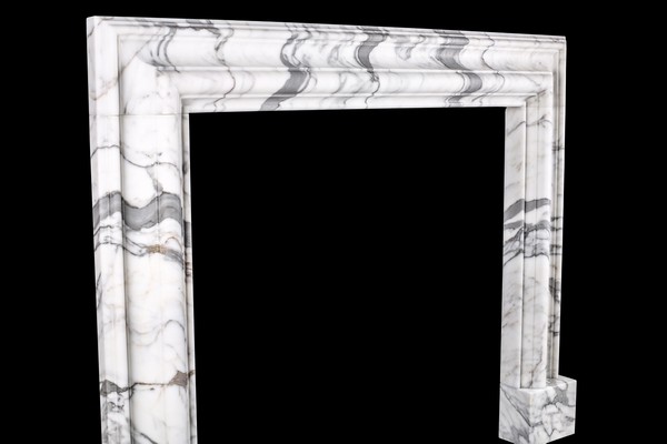 Baroque Bolection Fireplace Mantle Italian White Statuary Marble 5 3 Master.jpg