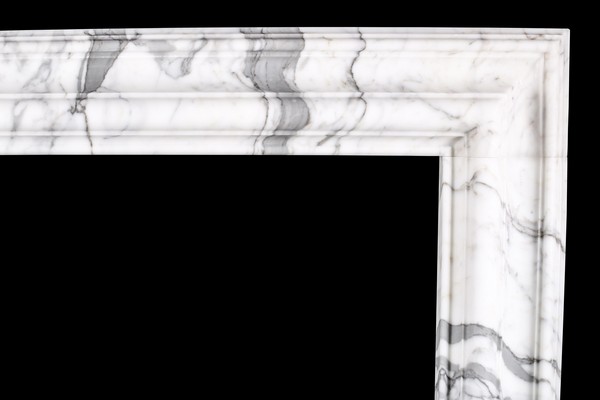 Baroque Bolection Fireplace Mantle Italian White Statuary Marble 5 4 Master.jpg
