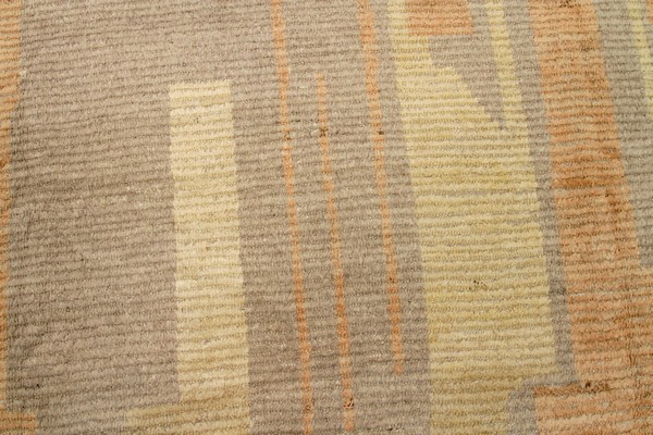 Close Up Taupe Orange Geometric Modern Distressed Rug 60816 Nazmiyal Master.jpg