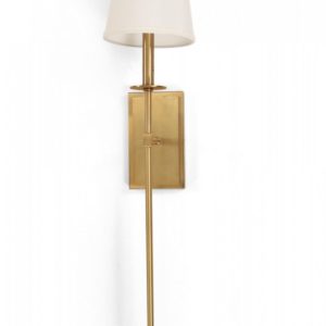Contemporary Gilt Metal Fabric Shaded Wall Sconces 2 062596 7 Lg Master.jpg
