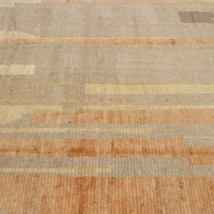 Details Taupe Orange Geometric Modern Distressed Rug 60816 Nazmiyal Master.jpg