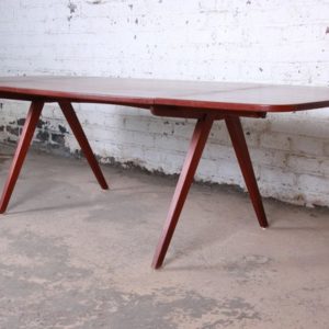 Poul Volther Danish Modern Teak Scissor Leg Dining Table Circa 1950 4032 Master.jpg