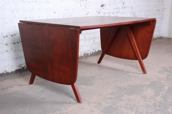 Poul Volther Danish Modern Teak Scissor Leg Dining Table Circa 1950 5322 Master.jpg
