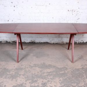 Poul Volther Danish Modern Teak Scissor Leg Dining Table Circa 1950 6490 Master.jpg