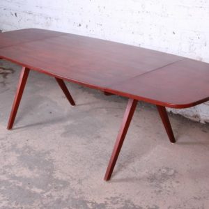 Poul Volther Danish Modern Teak Scissor Leg Dining Table Circa 1950 6536 Master.jpg