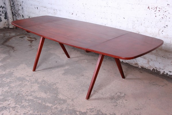 Poul Volther Danish Modern Teak Scissor Leg Dining Table Circa 1950 6536 Master.jpg