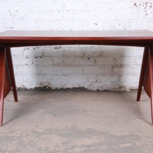 Poul Volther Danish Modern Teak Scissor Leg Dining Table Circa 1950 7857 Master.jpg
