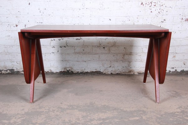 Poul Volther Danish Modern Teak Scissor Leg Dining Table Circa 1950 7857 Master.jpg
