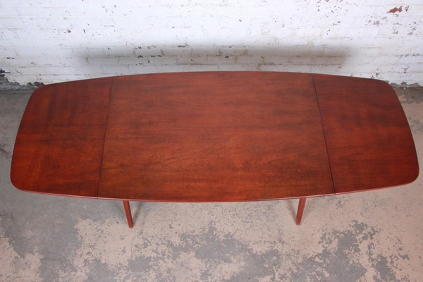 Poul Volther Danish Modern Teak Scissor Leg Dining Table Circa 1950 9608 Master.jpg