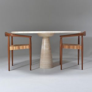 Round Pedestal Travertine Dining Table 14 Master.jpg