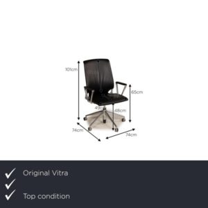 Vitra Leder Stuhl Schwarz Burostuhl B7gkelha Master.jpg